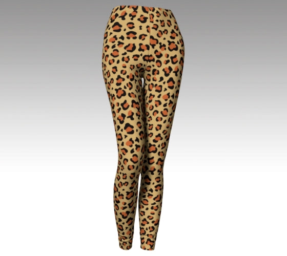 Leopard African Safari high waisted dance Leggings - Yoga pants