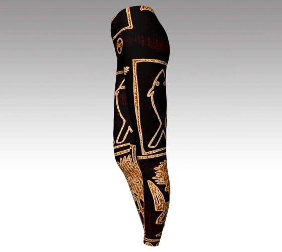 Art of Ancient Egypt high waisted Dance Leggings - Yoga Pants